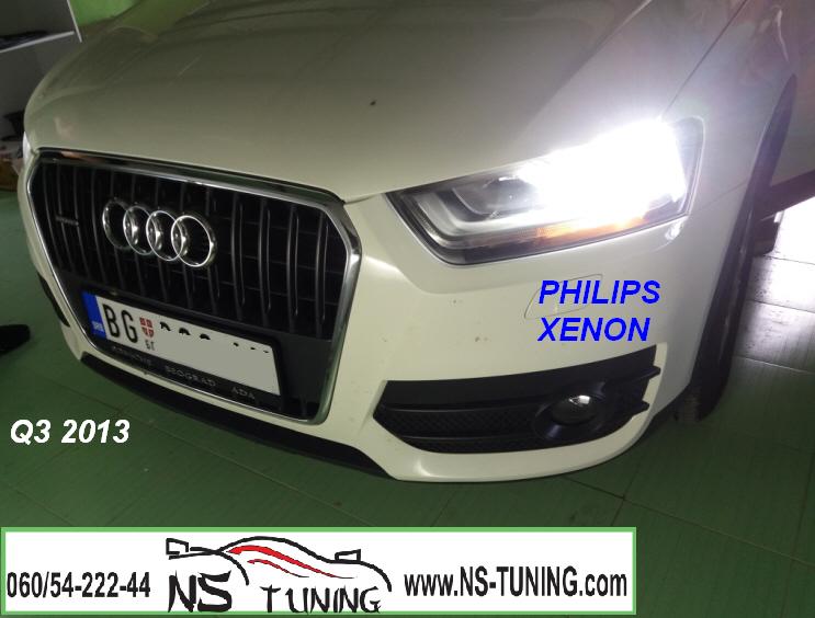 audi q3 xenon svetla h7 sijalica philips ugradnja novi sad tuning